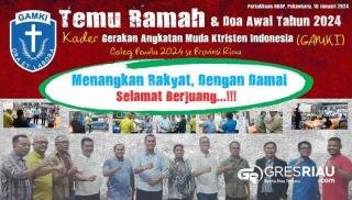 Doakan Para Kader yang Nyaleg, GAMKI Riau Ogah Cawe-Cawe Pilpres