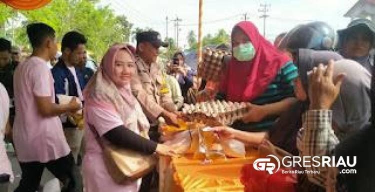 Pasar Murah Disperindagsar di Serbu Ribuan Warga Rohil