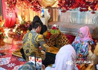 Naladia Ayu Rokan, Anggota DPRD Riau Terpilih, Menikah dengan Proses Adat Melayu Riau