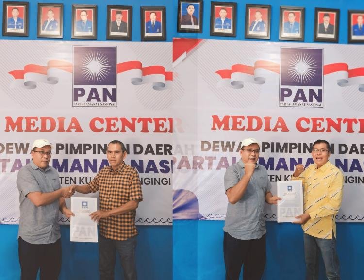 Bergerak Cepat, Dr. Adam SH MH Bersama Dr. Mardianto MT Ambil Formulir Pendaftaran Kepala Daerah Ke DPD PAN Kuansing 