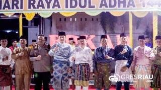 Bupati Beserta Jajajaran Lepas 54 Peserta Pawai Takbir Idul Adha di Rohil