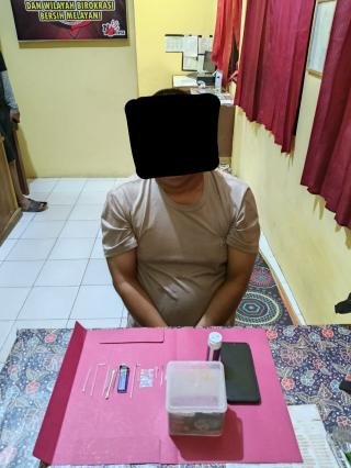 Polsek Logas Tanah Darat Ungkap Kasus Penyalahgunaan Narkotika Jenis Sabu