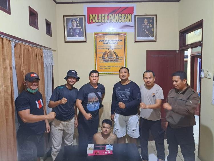 Polsek Pangean Ungkap Tindak Pidana Narkotika Jenis Sabu 