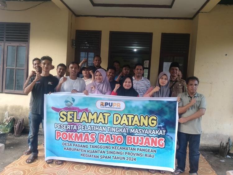 Pelatihan Pokmas Rajo Bujang Sistem Penyediaan Air Minum (SPAM) di Desa Padang Tanggung 