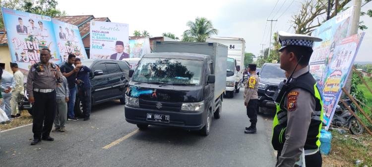 Polres Kuansing Gelar Apel Pengamanan Pembukaan Festival Pacu Jalur di Kecamatan Kuantan Mudik Tahun 2024