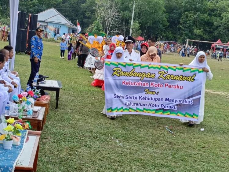 Kecamatan Cerenti, Gelar Pawai Karnaval HUT RI KE-79 Sangat Meriah