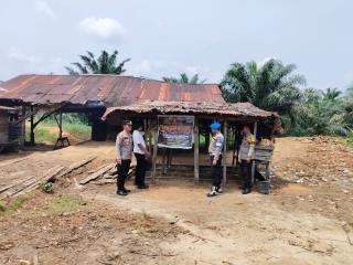 Gerak Cepat, Polsek Kampar Kiri Hilir Langsung Cek Laporan Tentang Maraknya Ilegal Logging 