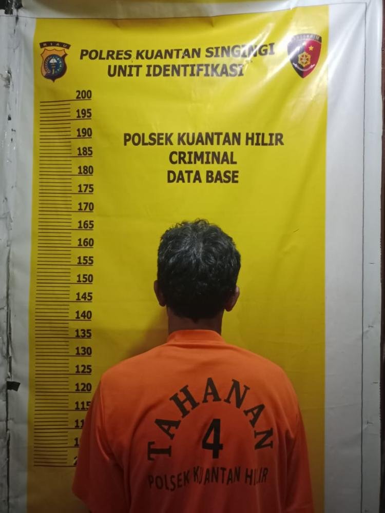 Kapolsek Kuantan Hilir Ungkap Kasus Penambangan Emas Tanpa Izin (PETI) di Desa Teratak Jering, Satu Pelaku Diamankan