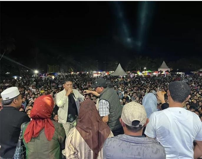 Fedrios Gusni,  Mengadakan Syukuran Atas Terpilihnya Kembali Sebagai Anggota DPRD Kuansing Di Kecamatan Singingi 