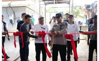 Peresmian Komisioning Pabrik CV Adifa Meka Hara diresmikan Bupati Kuantan Singingi Suhardiman Amby Yang Berlokasi Desa Muara Tiu, Kecamatan Pucuk Rant