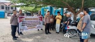 Cooling System Polsek Kampar Kiri Hilir, Iptu Irwan Fikri Seser Himbauan Kamtibmas Pasar Sungai Pagar