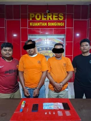 Tim Mata Elang Sat Res Narkoba Polres Kuansing Ungkap Dua Kasus Narkotika Jenis Sabu 