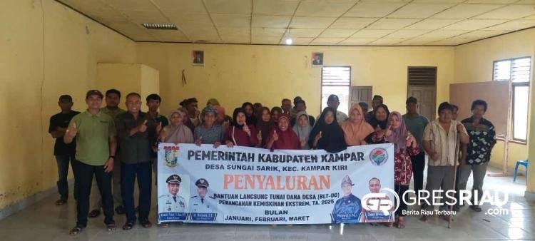 Desa Sungai Sarik Bagikan BLT Dana Desa 2025 Untuk 34 KPM, Penanganan Kemiskinan Ekstrem !
