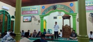 Gelar safari Ramadhan Forkopincam Kecamatan Pangean di Desa Sungai Langsat Kecamatan Pangean