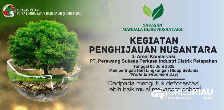 Mandala Foundation Gelar Penghijauan Berskala Besar di Tapung, Riau