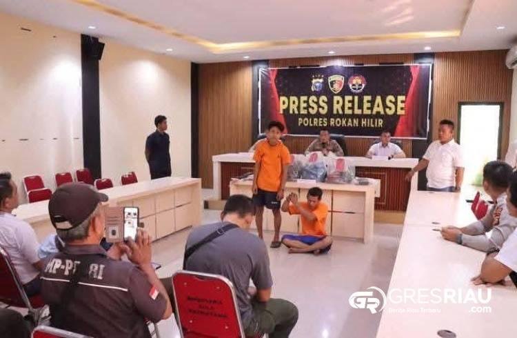 Kurang 24 Jam, Polres Rohil Tangkap Tersangka Pembunuhan dan Pembuangan Mayat ke Bekoan