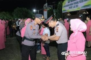 Kapolres Kampar Pimpin Upacara Kenaikan Pangkat Personil Periode 1 Juli 2025