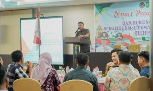 Bupati Kuansing: Gelar Ekspos Event Festival Pacu Jalur Di Hotel Grend Central Pekanbaru Untuk Membahas Kewajiban CSR Perusaan Yang Ada di Kuansing