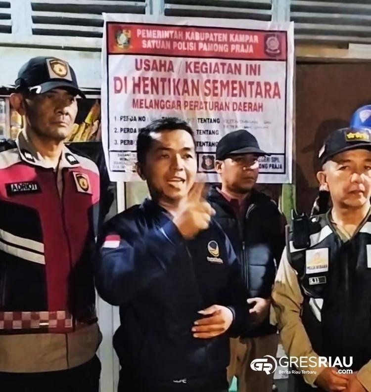 Pemkab Kampar dan DPRD Lakukan Sidak Malam di Lipatkain, Segel Cafe Remang-Remang!