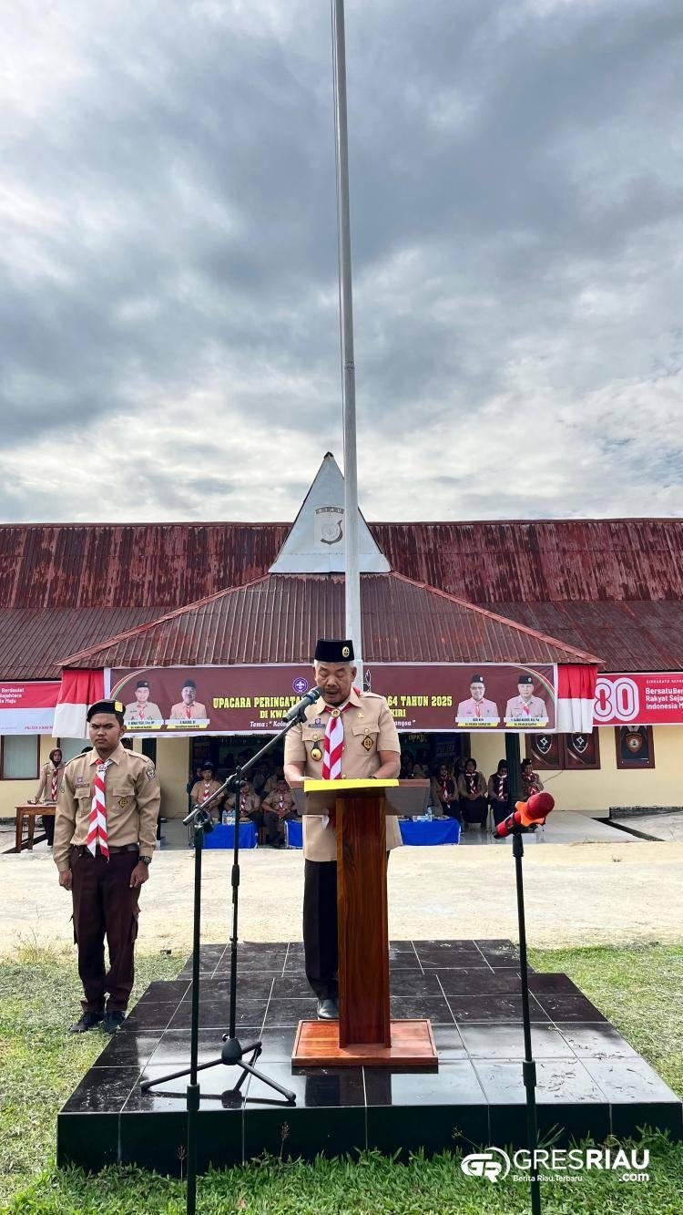 Peringatan Hari Pramuka ke-64 di Kampar Kiri, Camat Marjanis Selaku Ketua Mabiran Tekankan Kolaborasi