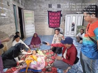 Polsek Pangean Tangani Kasus Dugaan Gantung Diri di Desa Padang Kunik