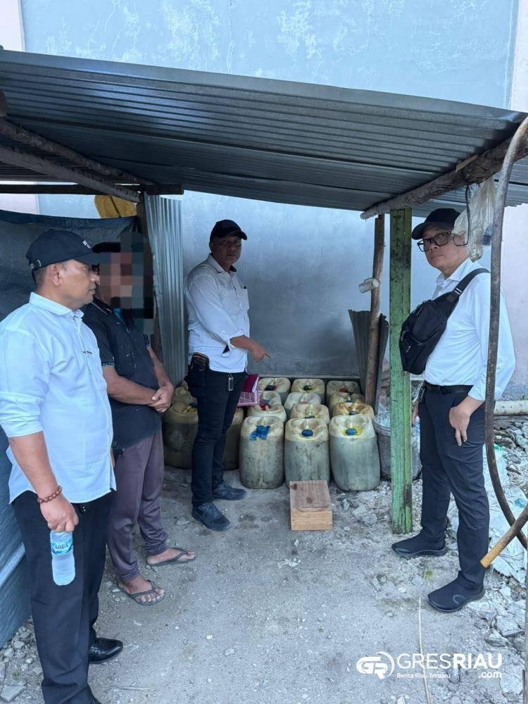 Satreskrim Polres Kampar Tangkap Pelaku Penyalahgunaan BBM Jenis Solar