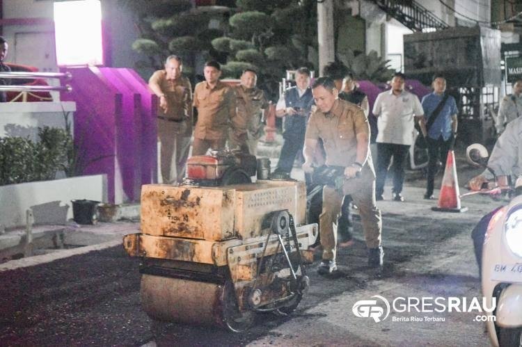Pemko Pekanbaru Kebut Perbaikan Jalan Rusak, 29 Ruas Jalan Masuk Target Overlay