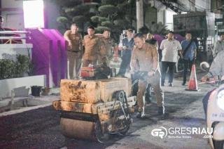 Pemko Pekanbaru Kebut Perbaikan Jalan Rusak, 29 Ruas Jalan Masuk Target Overlay
