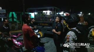 Tim RAGA Polsek Kampar Kiri Hilir Patroli Skala Besar, Kapolres: Sikat Habis Curas, Curat, Curanmor! 