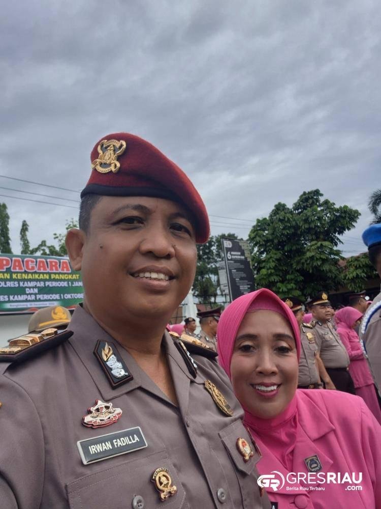 Apel Kenaikan Pangkat, Diantaranya; Iptu Irwan Fadilla SH dan kini Pimpin Unit Reserse Kriminal Polsek Kampar Kiri Hilir