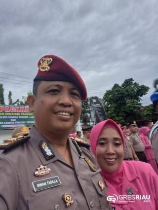 Apel Kenaikan Pangkat, Diantaranya; Iptu Irwan Fadilla SH dan kini Pimpin Unit Reserse Kriminal Polsek Kampar Kiri Hilir