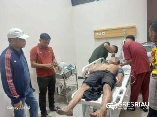 Polsek Kampar Kiri Hilir Amankan Pelaku Curanmor, Pelaku Sempat Diamuk Massa