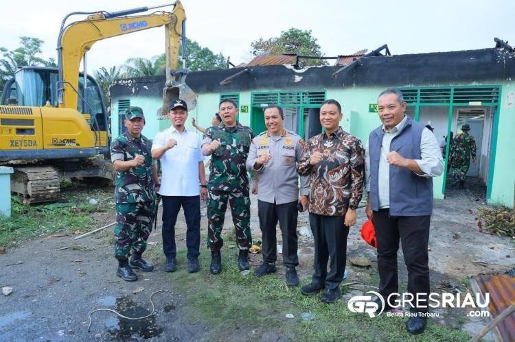 Pemko Pekanbaru Bersama TNI–Polri Lakukan Pemulihan Pasca Kebakaran Asrama Pancasila