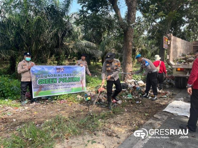 Polri Peduli Lingkungan, Polsek Perhentian Raja Ajak Masyarakat Jaga Kelestarian Alam!