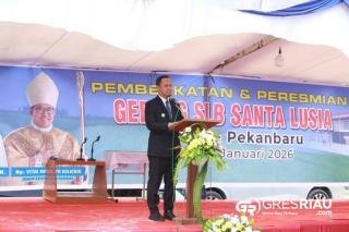SLB Santa Lusia Diresmikan, Wali Kota Pekanbaru Puji Sinergi dan Kepedulian Donatur