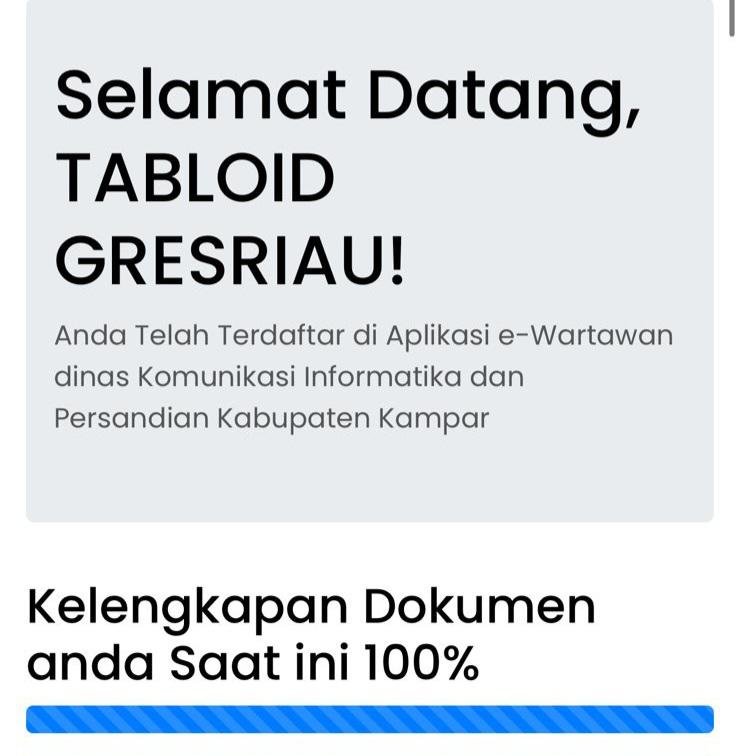 Akun E-wartawan Hilang Dicuci, Kominfo Kampar Canangkan Masah Sanggah Terkait Verifikasi Manual dan Google Form