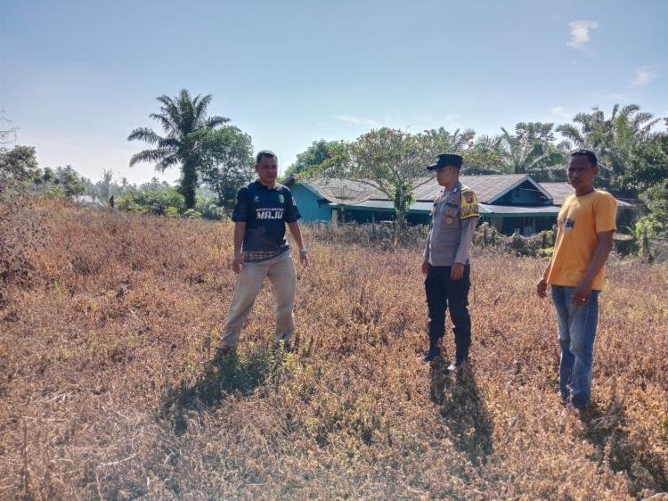Polsek Benai Koordinasi Persiapan Penanaman Jagung Pipil di Desa Pulau Lancang, Dukung Ketahanan Pangan