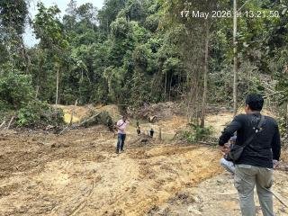 Polres Kuansing Cek Dugaan Aktivitas PETI di Bukit Betabuh, Satu Box Penyaring Emas Dimusnahkan