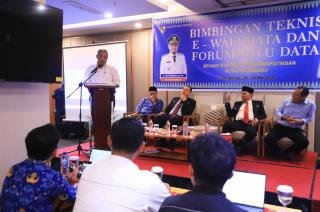 Diskominfotiksan Pekanbaru Gelar Bimtek e-Walidata, Perkuat Integrasi Data OPD