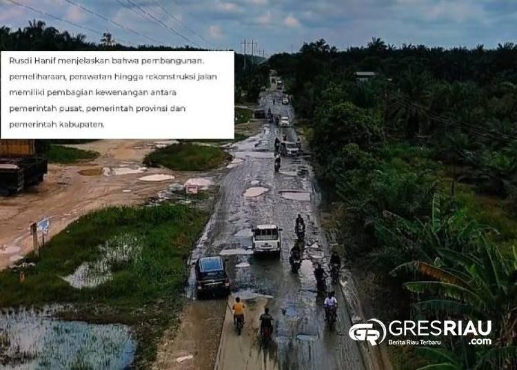 Memprihatinkan, Sepanjang Jalan Rusak Parah Pemkab Kampar Tak Beri Solusi