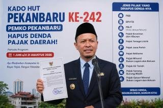Rayakan HUT ke-242, Pekanbaru Beri PEMUTIHAN Denda Pajak