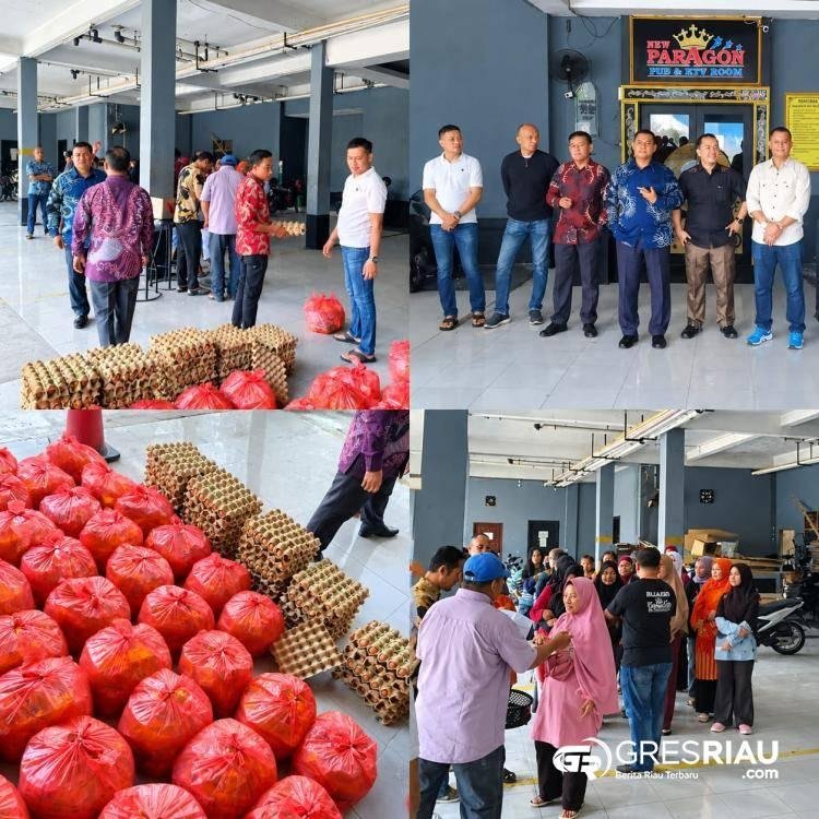 Rayakan Usia ke-11, New Paragon Pekanbaru Berbagi Sembako kepada Warga