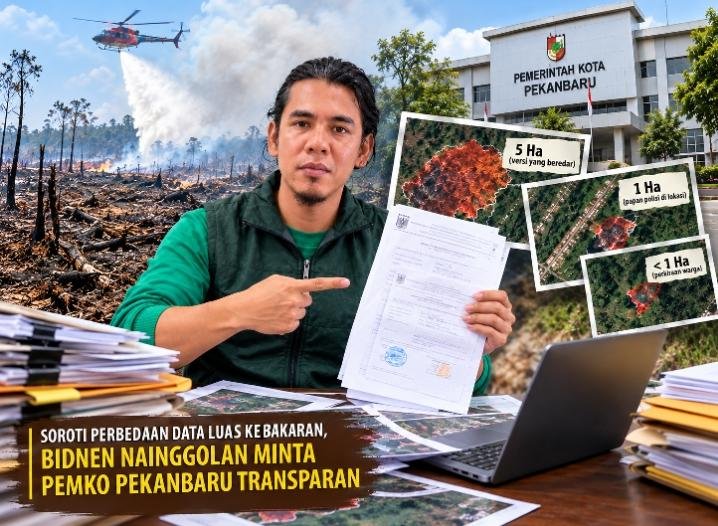 Soroti Perbedaan Data Luas Karhutla, Bidnen Nainggolan Minta Pemko Pekanbaru Transparan