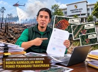 Soroti Perbedaan Data Luas Karhutla, Bidnen Nainggolan Minta Pemko Pekanbaru Transparan
